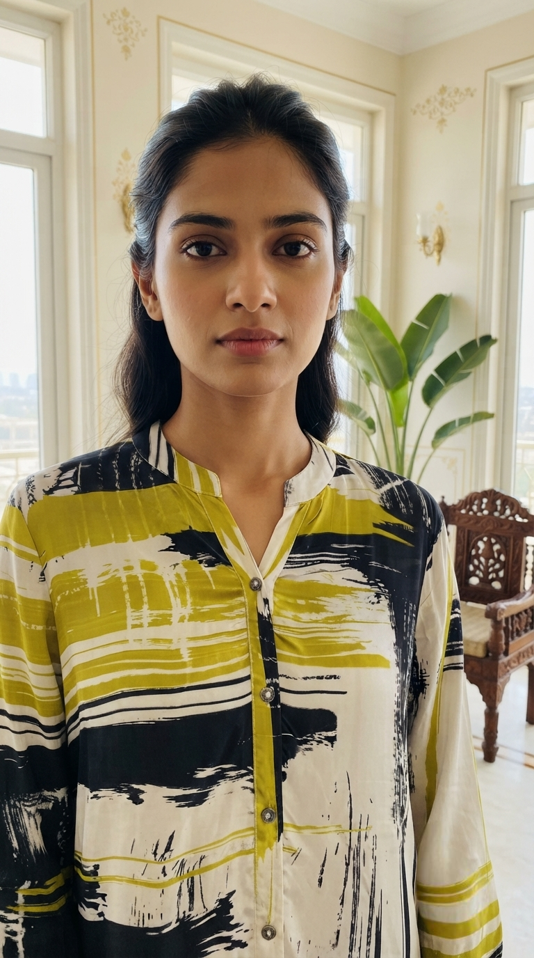 Women Multicolour Printed Slik shirt